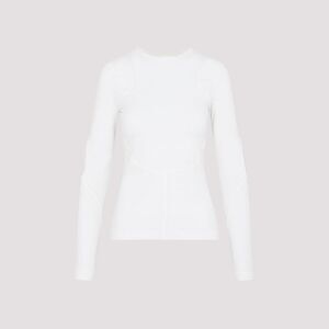 GIVENCHY Women's Long Sleeve Seamed Top Women WHITE T-Shirts & Tops